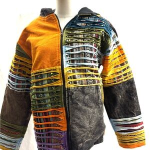 Colorful Patchwork Hoodie